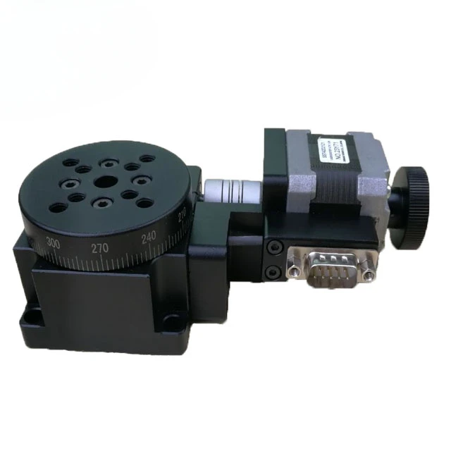 Diameter 60mm Precision 360 Degree Continous Rotating Stage Motorized Rotary Positioning 