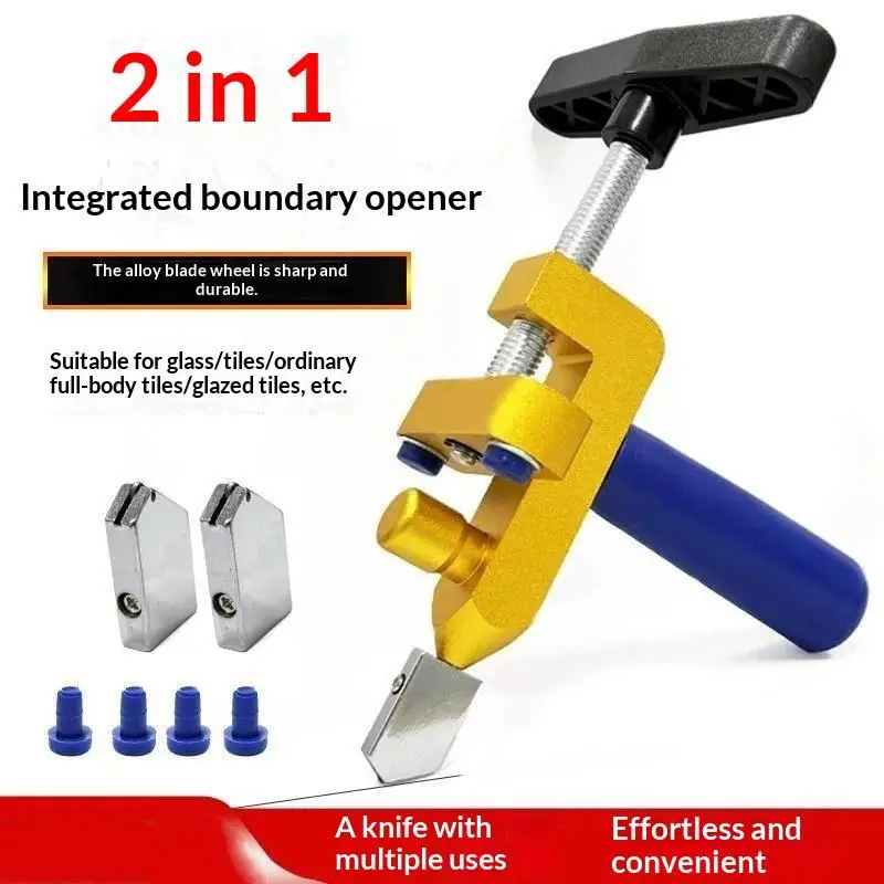2 In 1 Diamond Roller Wheel Tile Cutter Glass Ceramic Cutting Opener Breaker Machine Tool Accessories