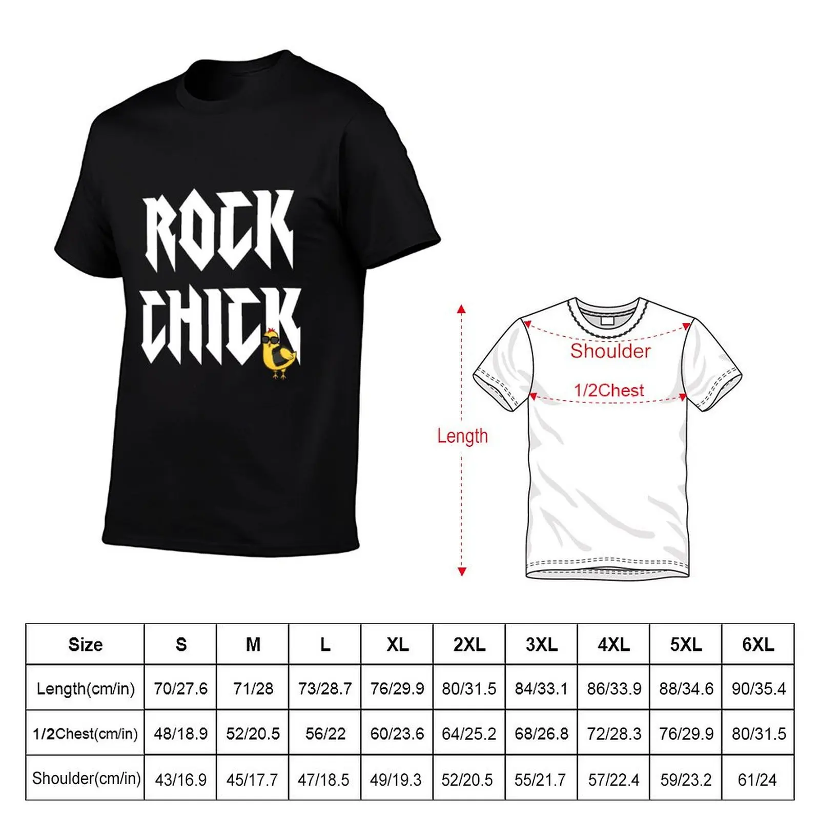 Rock Chick T-Shirt Trendy Casual Short Sleeve Shirt T-Shirt
