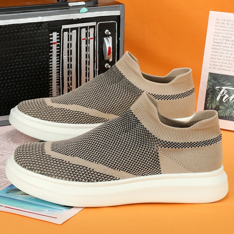 

Мужские спортивные повседневные лоферы-кроссовки: дышащие, легкие, удобные, для прогулок на улице, стильная мужская обувь