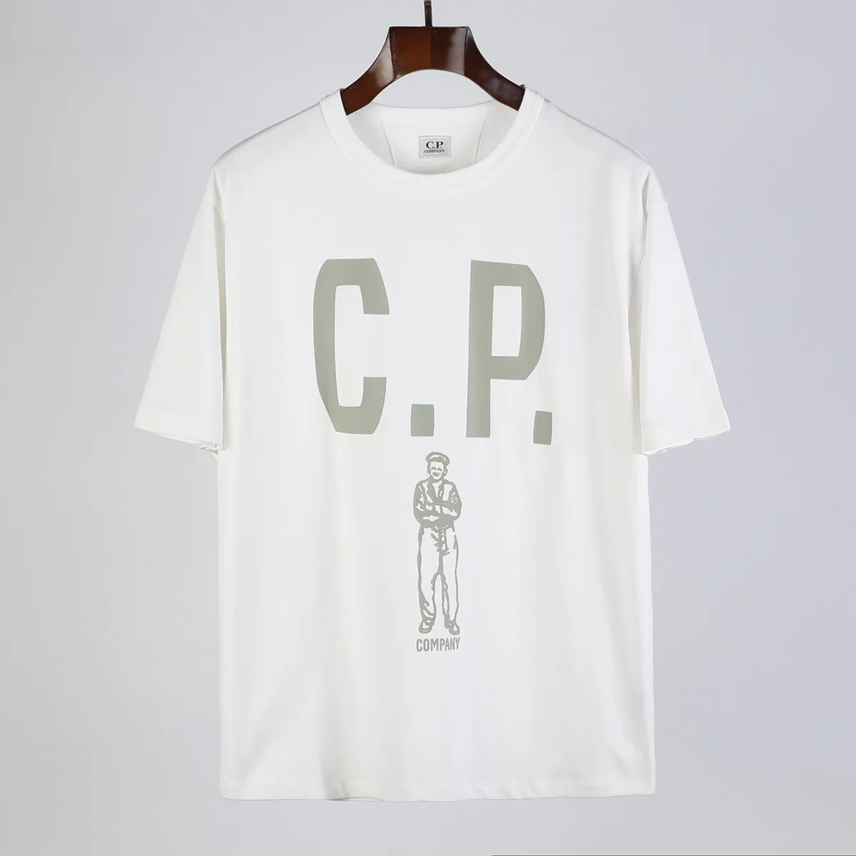 26SS Men's Cotton T-shirt Short Sleeve round Neck Casual Style Spring Summer Fashion Basic Tee Unisex Standard Fit