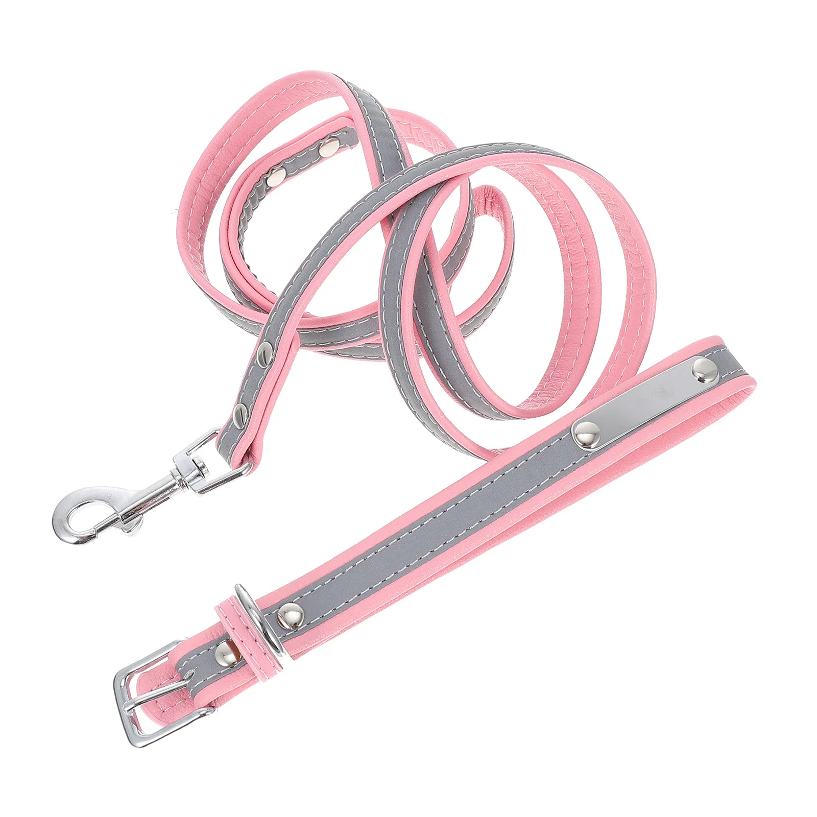 

1 set 1 Set Pet Collar Leash Kit Reflective Dog Walking Rope Durable Breathable Harness For Night Outdoor Use Puppy Supplies