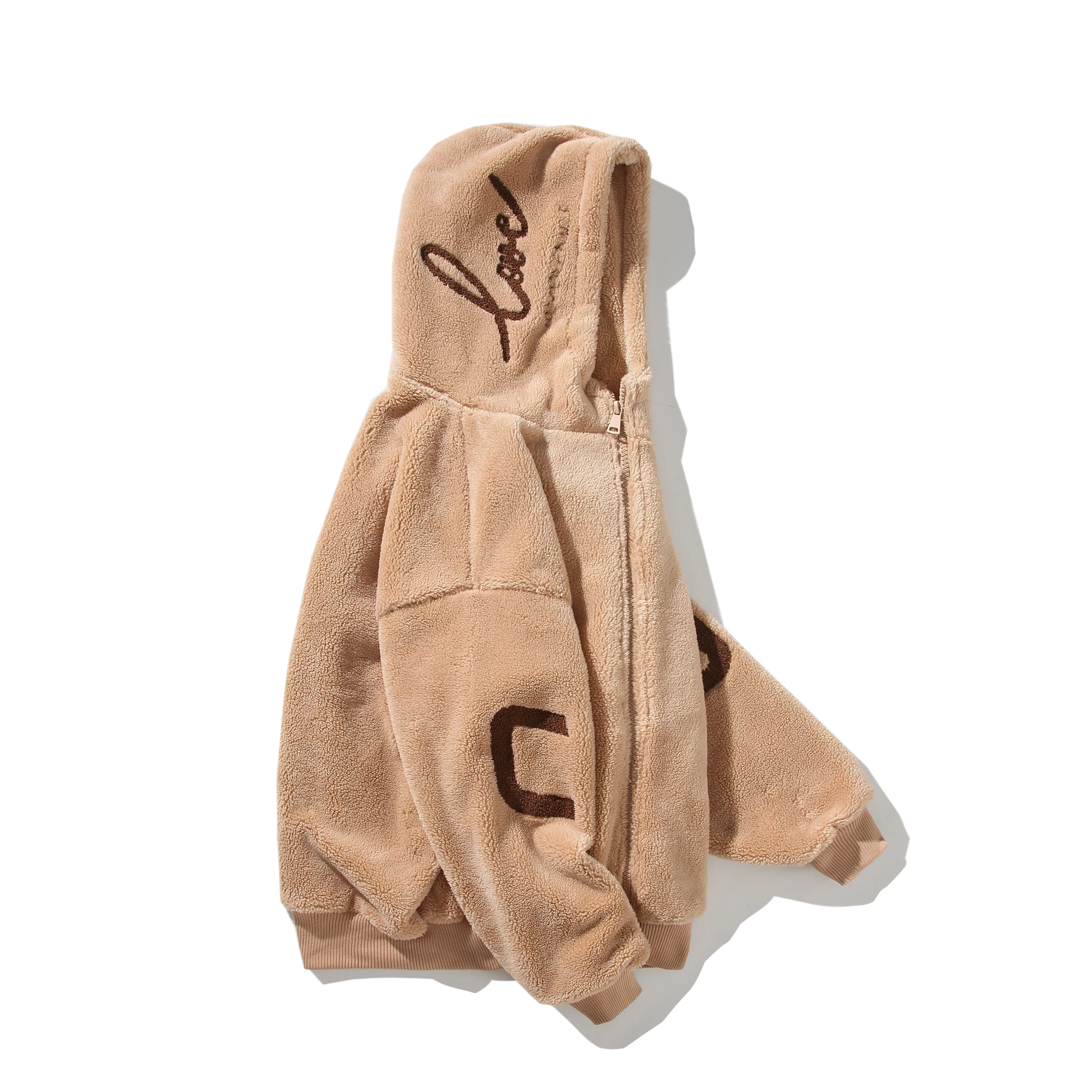 

Double-Sided Lamb Fur Jaet Men's Winter Thiened Warm Cotton down Casual Sle Faionable Winter Clothes Cotton Coat