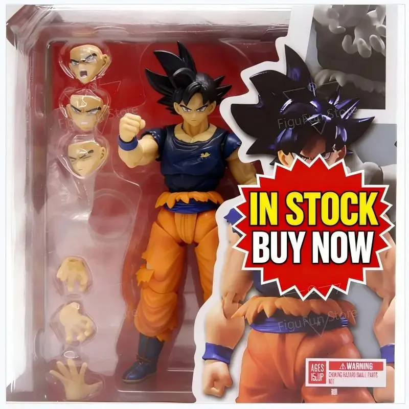 

IN STOCK HOT NEW Dragon Ball Super Son Goku Migatte No Goku Kizashi Action Figure Movable Joints Anime Collection Model Toy