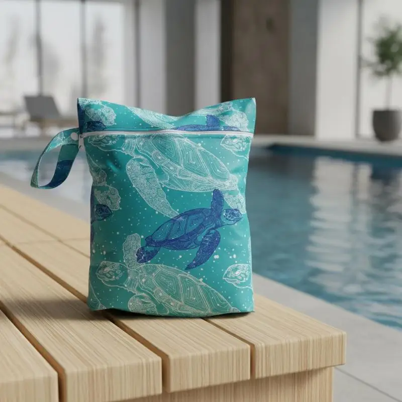Reusable Leakproof Wet Dry Bag Waterproof Zipper Storage for Cloth Diapers Swimsuits Baby Travel