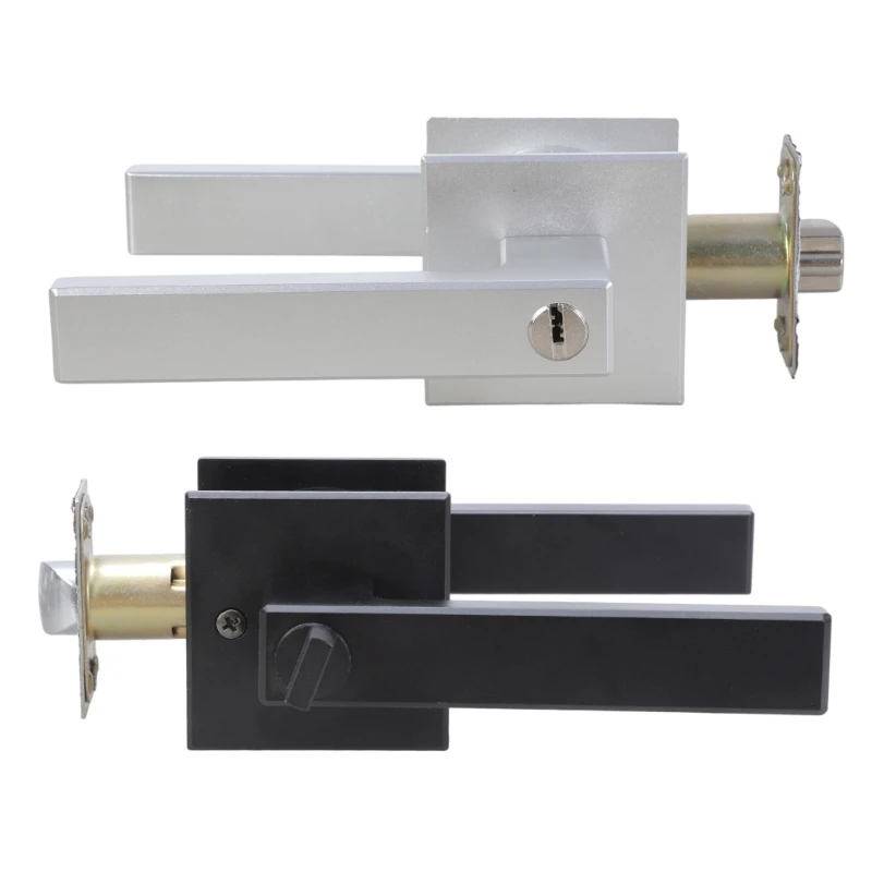 

Door Lever with Matching Deadbolts Keyed Alike Entry Door Lock for Home Security