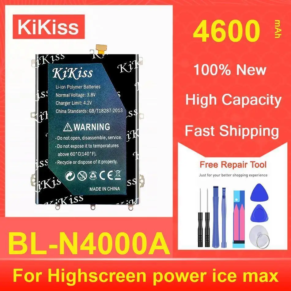 

Аккумулятор Kikiss 4600 мАч BL-N4000A для Highscreen Power Ice Max