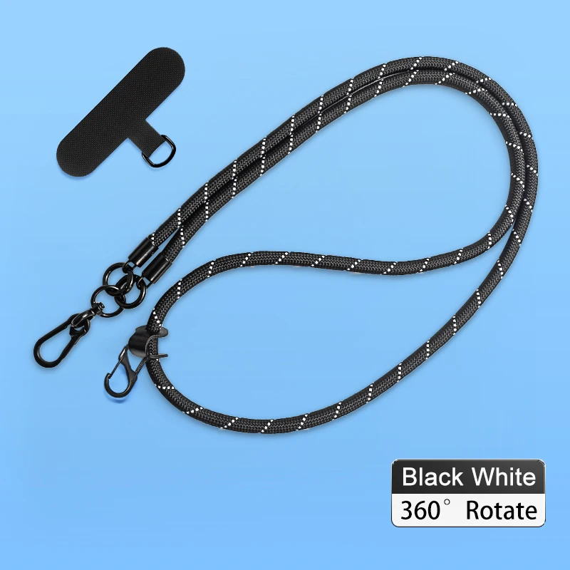 Универсальный ремешок через плечо 120 см, цепочка для чехла для телефона, регулируемый ремешок для телефона, съемная веревка для мобильного телефона