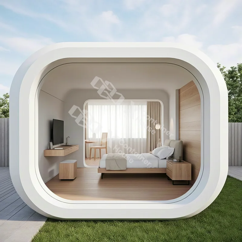 الجاهزة وحدات الصلب المحمول المقصورة أبل كبسولة منزل صغير مخيم المنزل عنبر للتخصيص تخطيط دائم تصميم مجموعات صغيرة
