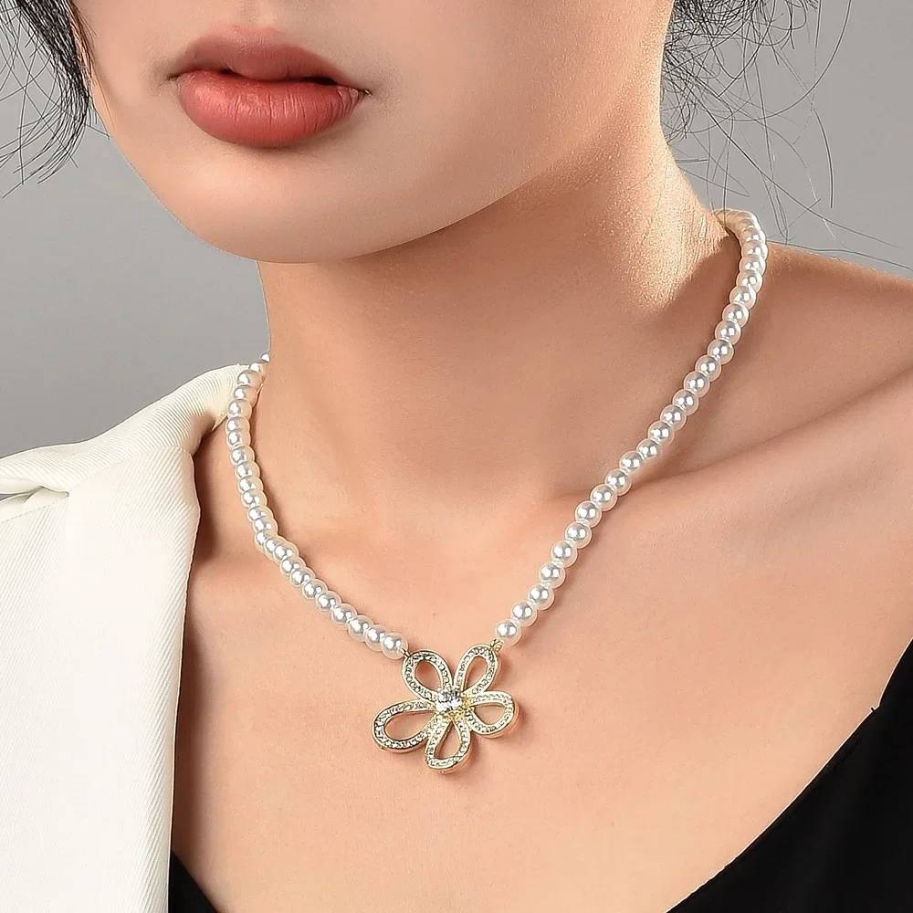 목걸이, 여성용 쇄골 목걸이, 틈새 스웨터 목걸이, 목 체인, 여름