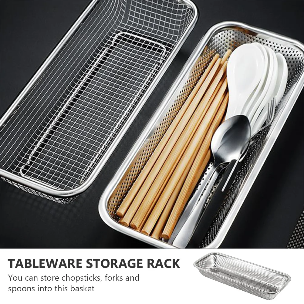 1 pc Stainless Steel Cutlery Cabinet Chopstick Holder Rack Tableware Storage Rack Multipurpose Kitchen ganizer Home Storage