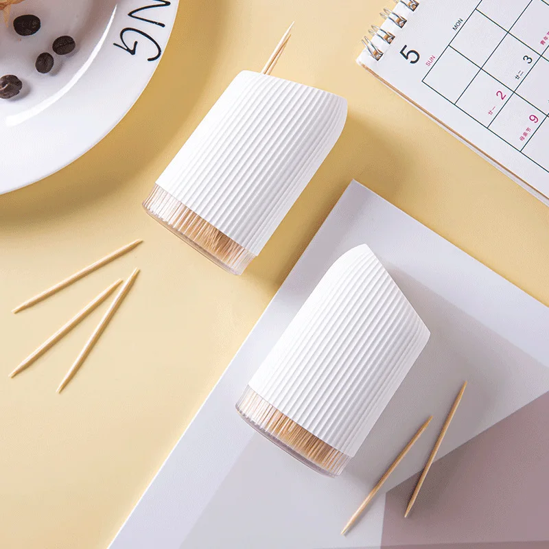 Home Luxury Toothpick Box, High-end Personalized Creative Toothpick Tube, Desktop Decoration, and 300 Toothpicks as a Gift