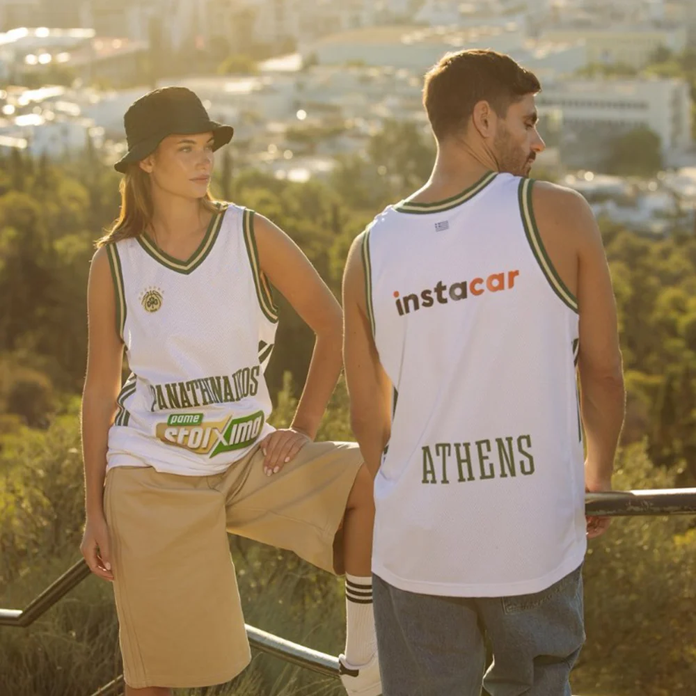 Camiseta Deportiva del Panathinaikos de Grecia, de Secado Rápido, Transpirable, con Estampado Digital 3D, para Baloncesto y Ciclismo, para Aficionados y Familiares