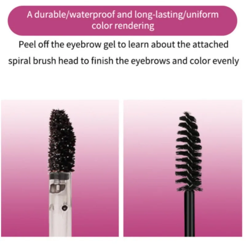 1PC Dye Eyebrow Gel,กึ่งถาวร Long Lasting Brown Eyebrow Tattoo Tint Sweatproof ฟิล์มขึ้นรูปการฉีกขาดครีมคิ้ว