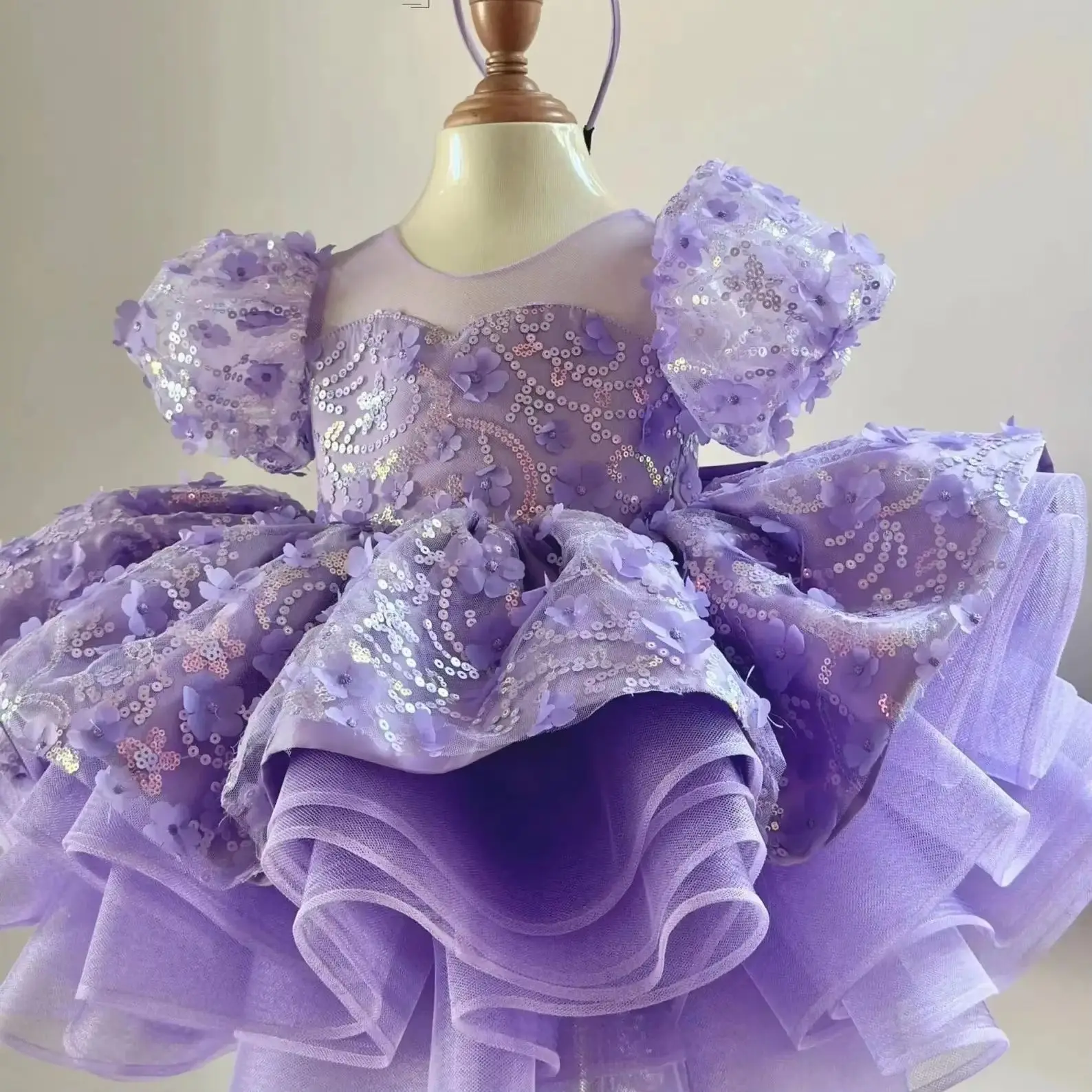 robe-de-ceremonie-en-tulle-de-luxe-pour-mariage-fete-d'anniversaire-demoiselle-d'honneur-robe-de-mariee-defile-avec-manches-bouffantes