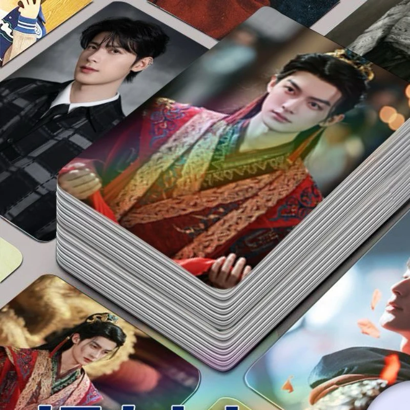 30/50PC Chen Zheyuan Li Qin Chen Heyi TV Fated Hearts Feng Suige Fu Yixiao Foto Still Drama Cetak Dua Sisi Kartu 3 Inci