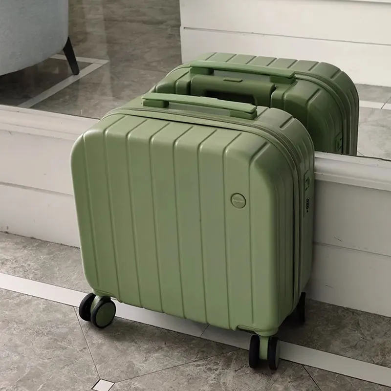 Suitcases Travel Small Lightweight Luggage 18/20" inch Suitcase Cabin Carry-on Rolling Password Trolley Case Mini Travel Bag