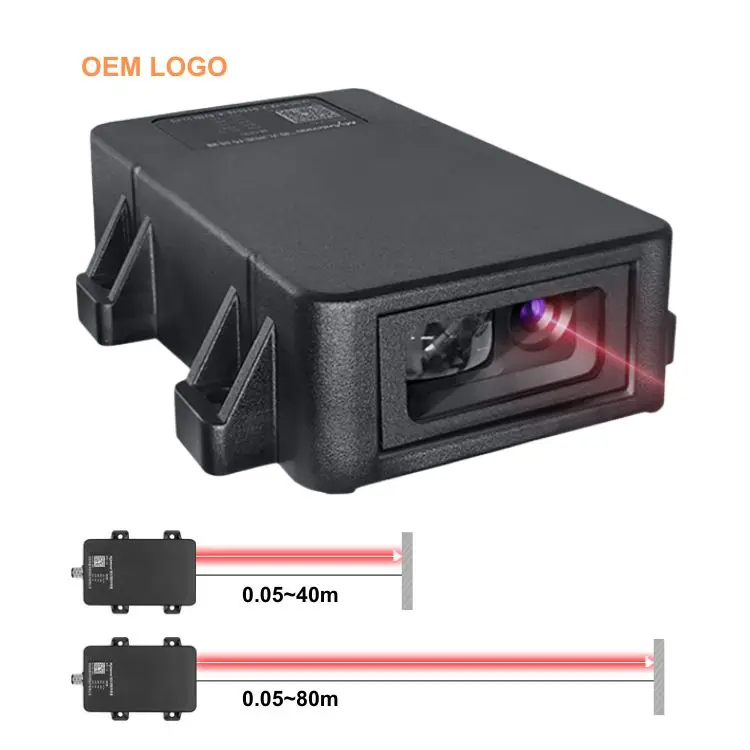 9V Digital RS485 Spot Point Laser Distance Measure Position Sensors Angle Linear Position Measuring