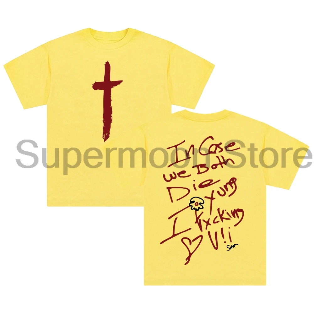 Saint JHN Tour T-shirt 2024 New Logo Crewneck Short Sleeve Cotton Tee Men Women Streetwear Fashion Clothes