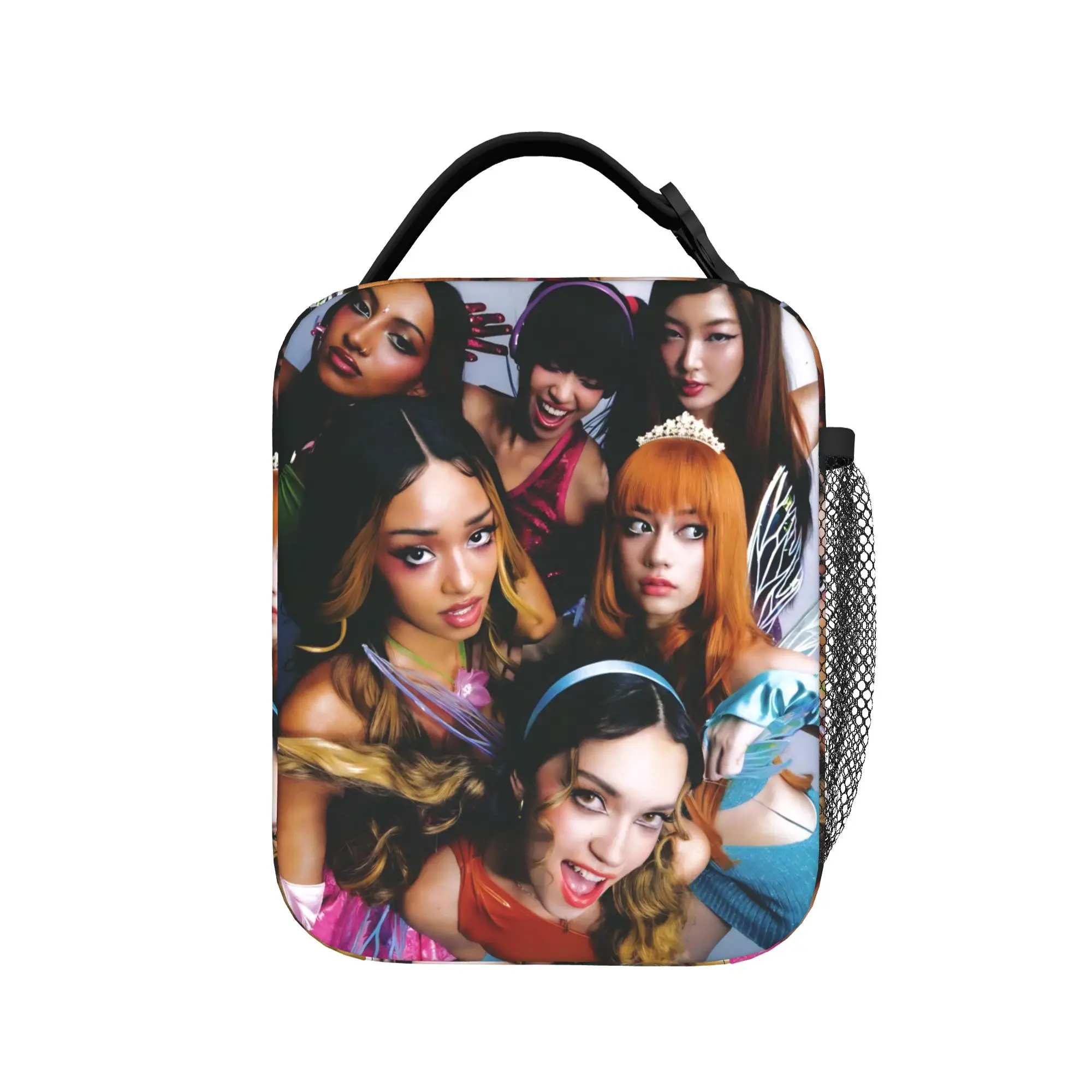 Katseyes Kpop Girl Group Thermal Insulated Lunch Bags for Picnic  Portable Food Bag Container Thermal Cooler Food Box