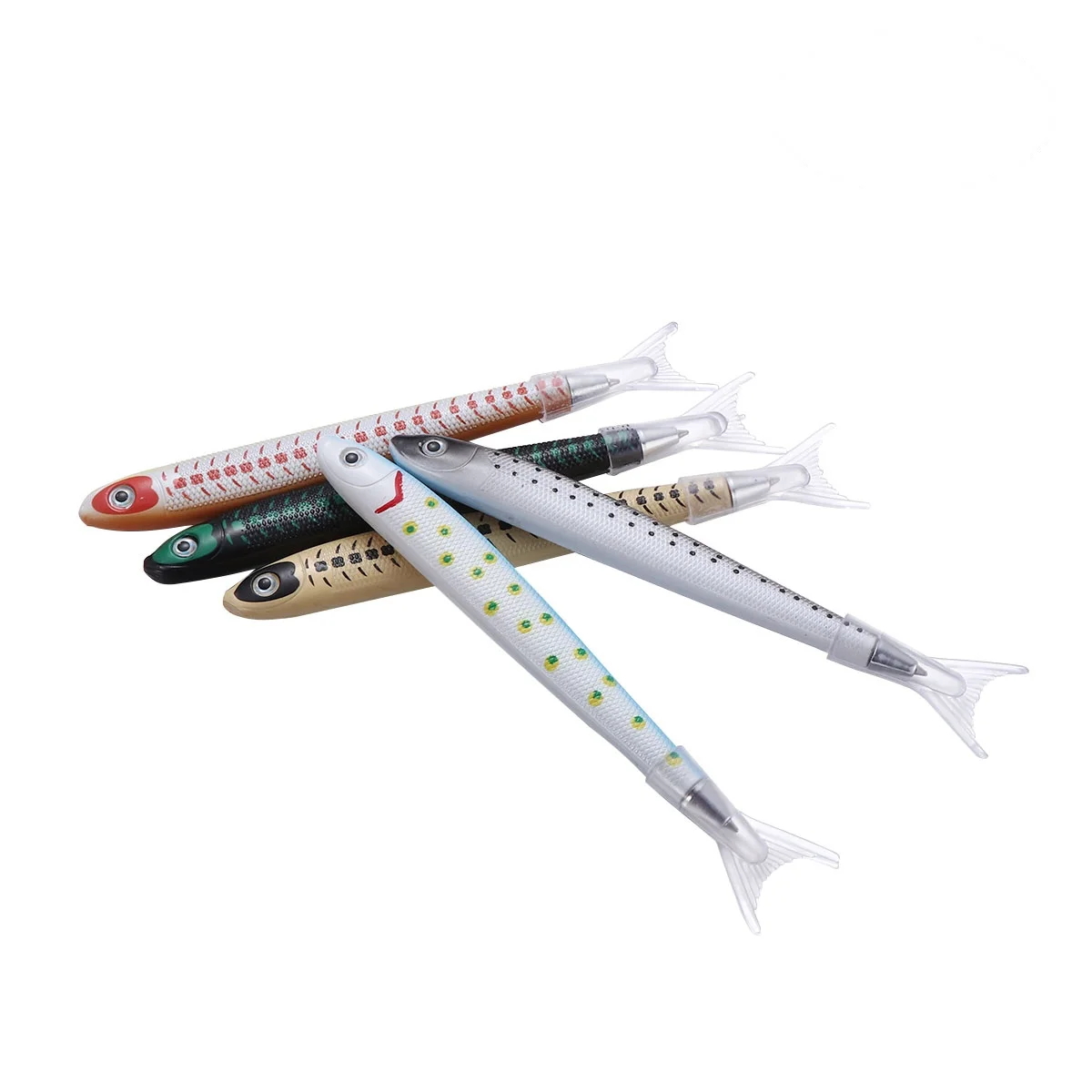 

10 Pcs Ocean Shaped Ballpoint Pens Fish Design Bright Color Student Stationery Gifts Promotional Writing Tools