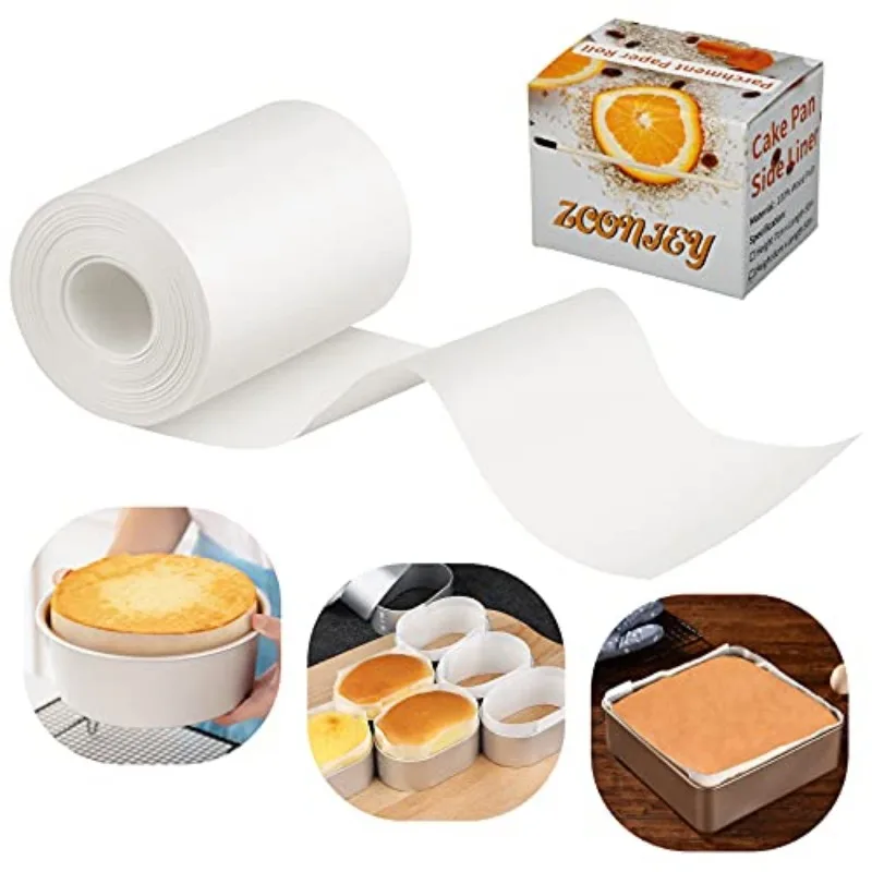 Acetate Fiber Cake Roll Transparent Mousse Cream Cake Roll Paper Baked Durable Cake Strips, Chocolate Cake Decorative Film