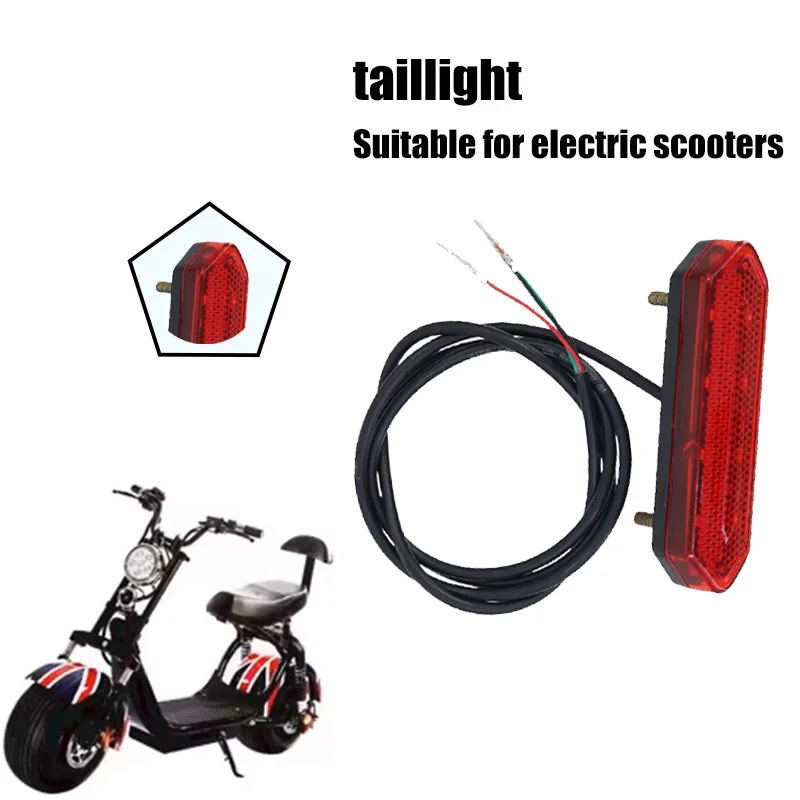 

Brake Light Signal LED Rear Tail 48V Light With Bracket Night Safety Taillight For Small Citycoco Electric Scooter accessories