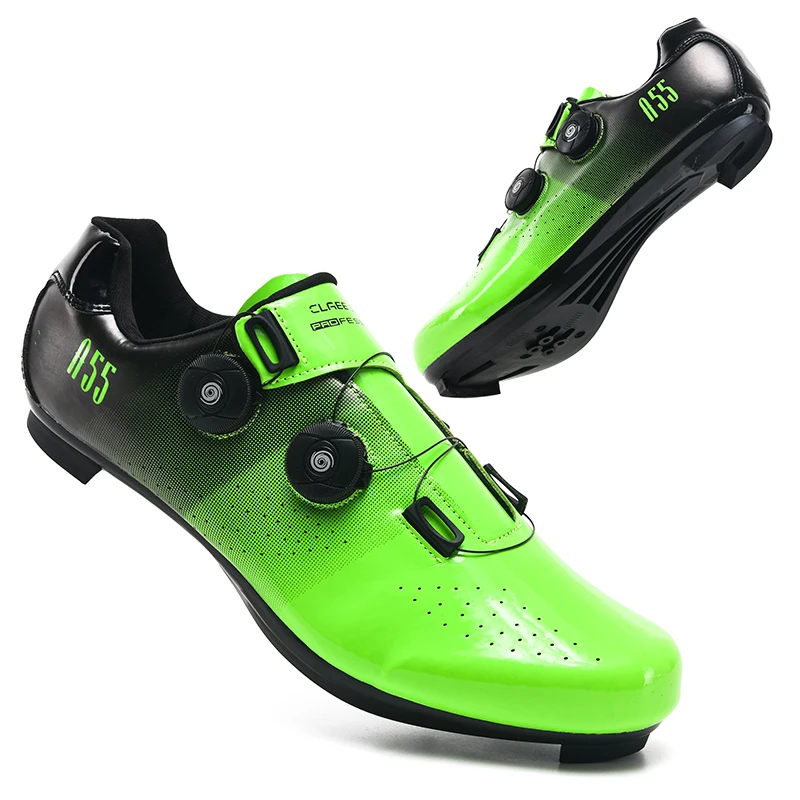 Professional Ultralight Cycling Shoes Men Self-Locking SPD Racing Road Bike Shoes Bicycle Sneakers Outdoor MTB Flat Cleat Shoes