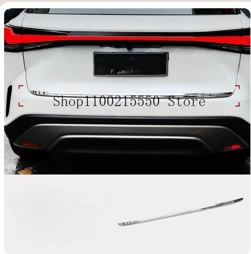 For Lexus RX 350 350h 450h+ 500h 2023 2024 Steel Car Rear Door Trunk Lid Tailgate Strip Trim Frame Cover Auto Accessories