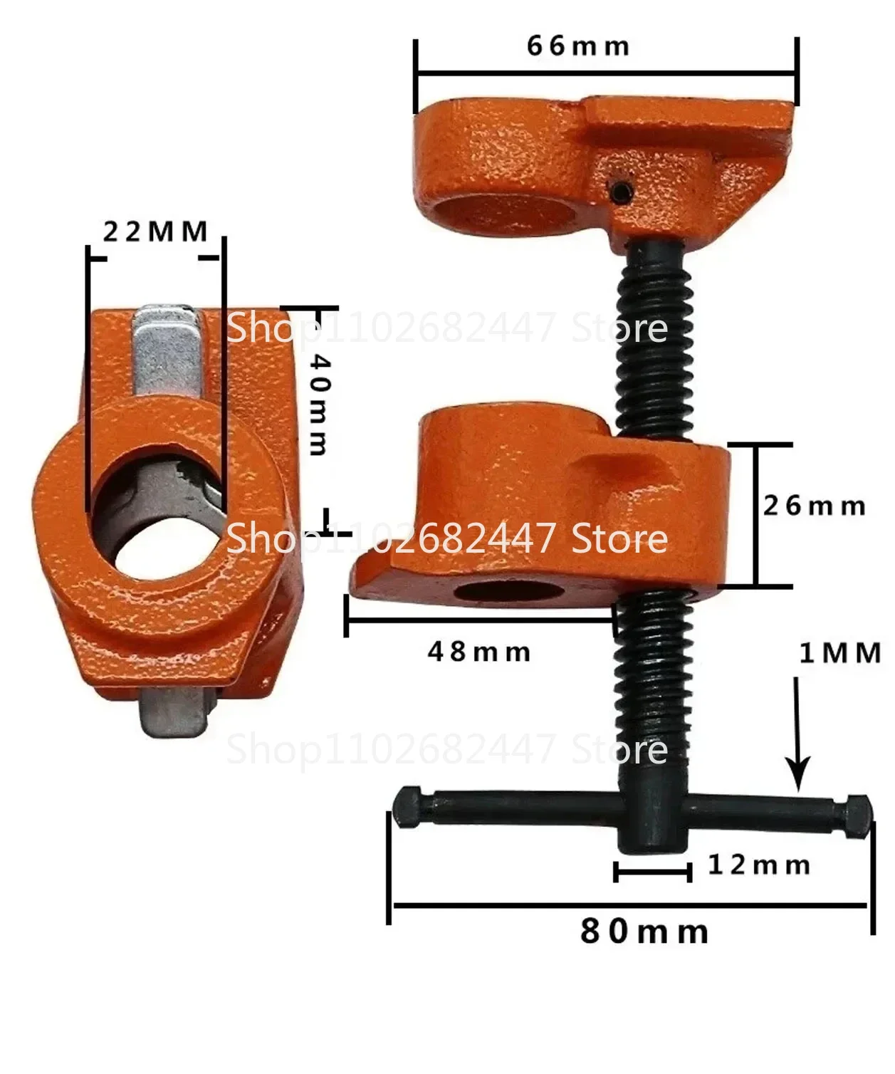 NEW 1pc Wood Glue Clamp Tube 1/2 Inch Heavy Duty Gluing Seel Fixture Carpenter Woodworking Han