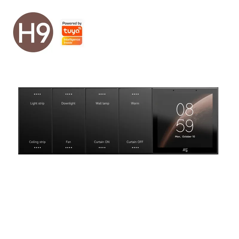 

Tuya Smart Home Control Gateway High Definition LCD Touch Panel WIFI Enabled For Hotel Equipment Automation APP Remote Control