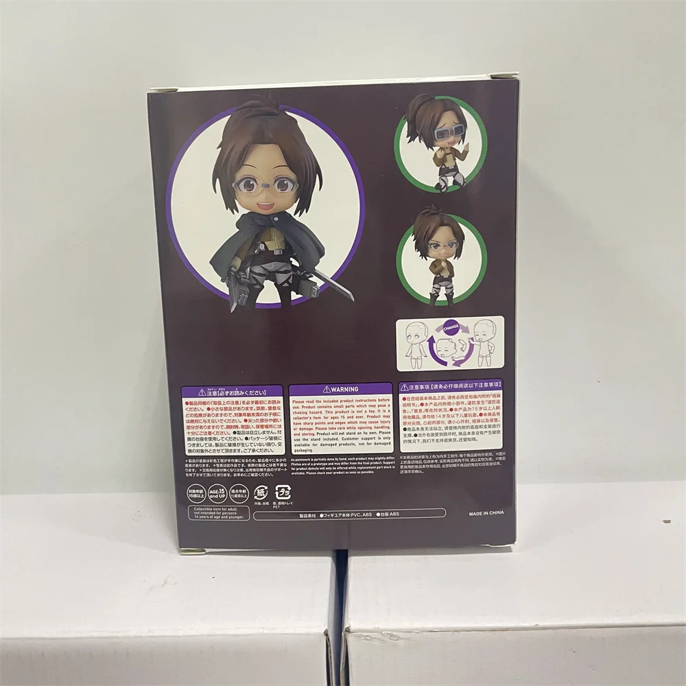 Anime Figure Attack on Titan Hange Zoe 1123 PVC Action Figure Cartoon Toys Figurine 10cm Collector Model Doll Gifts