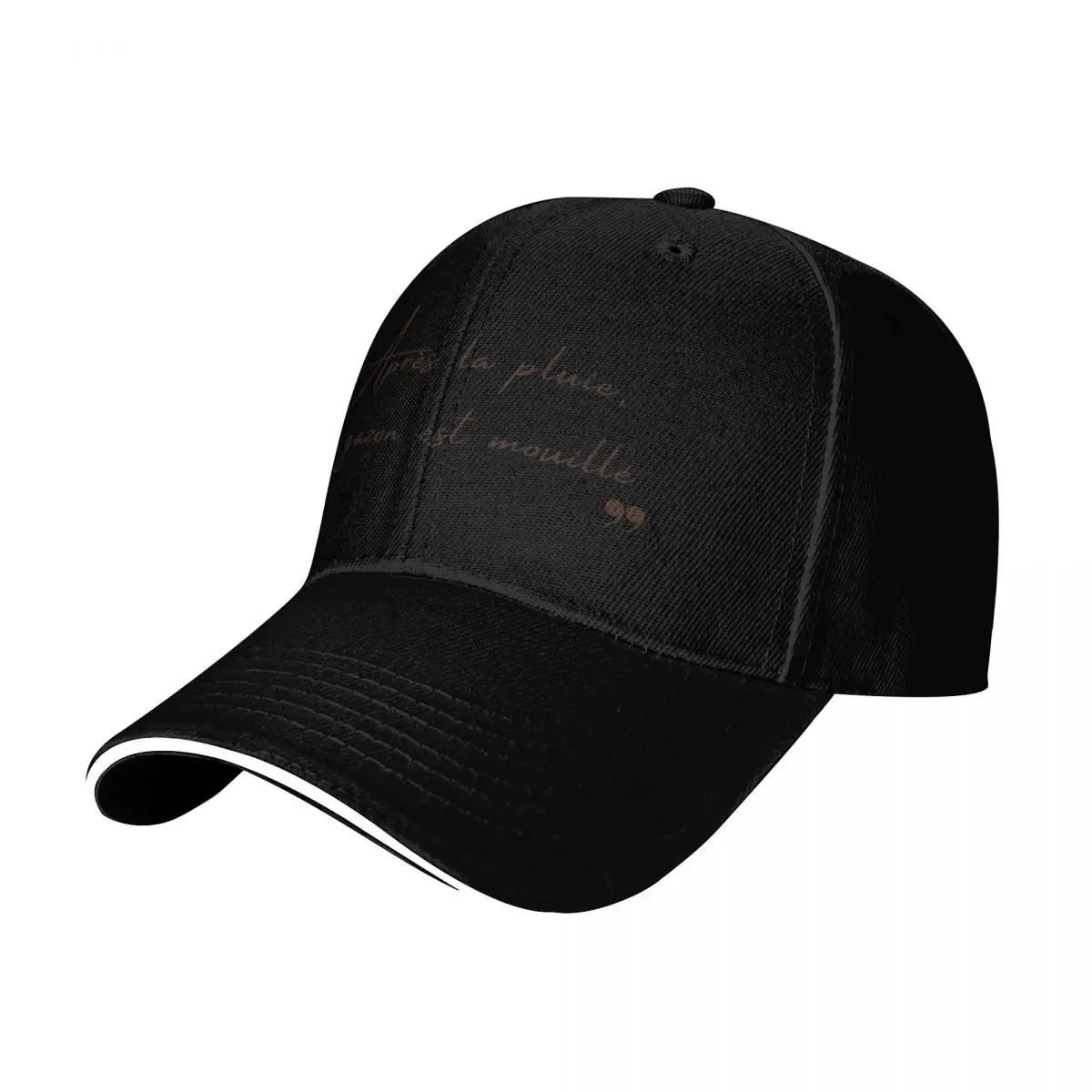 Rain quote Baseball Cap Moisture Wicking Quick Dry Curved Brim Classic Fit Low Profile Unstructured