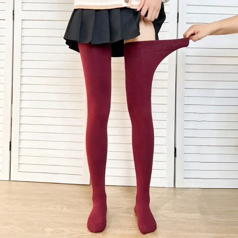 

80 см удлиненные гольфы, силиконовые противоскользящие хлопковые носки с высокой трубкой, высокая эластичность, свободные женские чулки большого размера