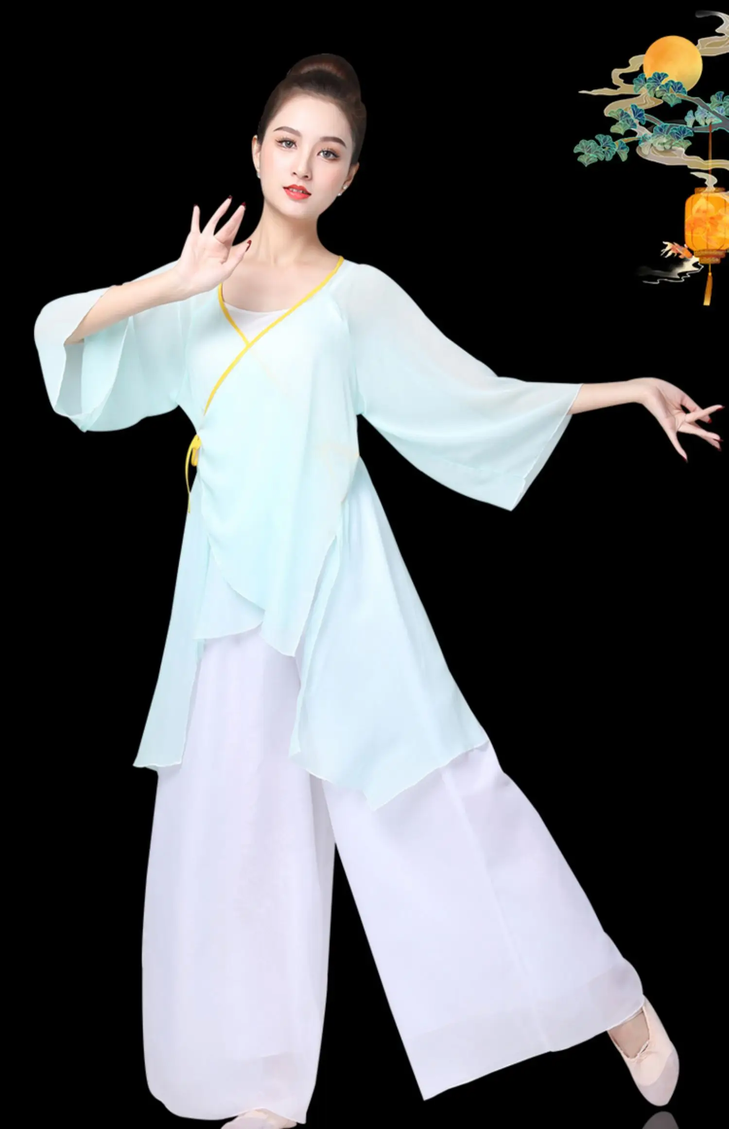 클래식 댄스 트레이닝 유니폼 세트