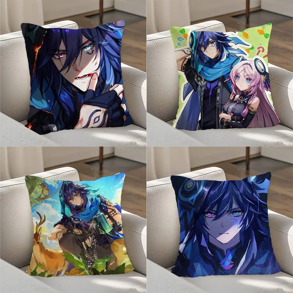 

Ororon Genshin impact Pillow Case Luxury Double-sided For Car Pillows 45x45 Cushions Cover Home and Decoration Sofa Pillow case