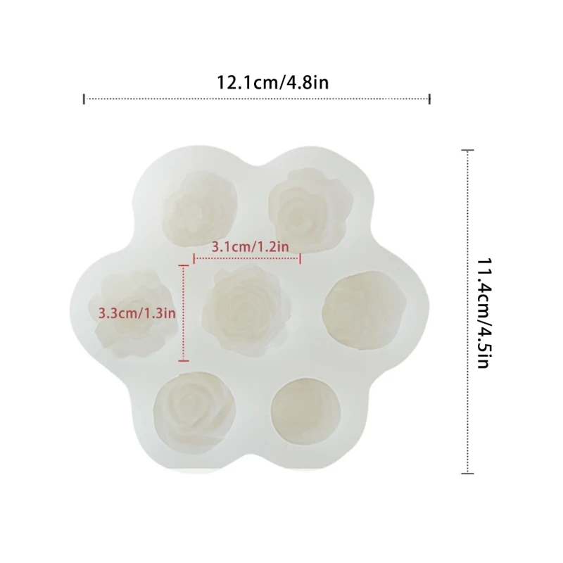 Flower Silicone Mold Gypsum Epoxy Resin Aroma Mould for Home Decorations Dropship