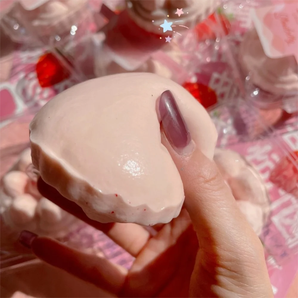 

New Strawberry Squeeze Soft Slow Rebound Slow Rising Pink Squishy Gifts for Adults