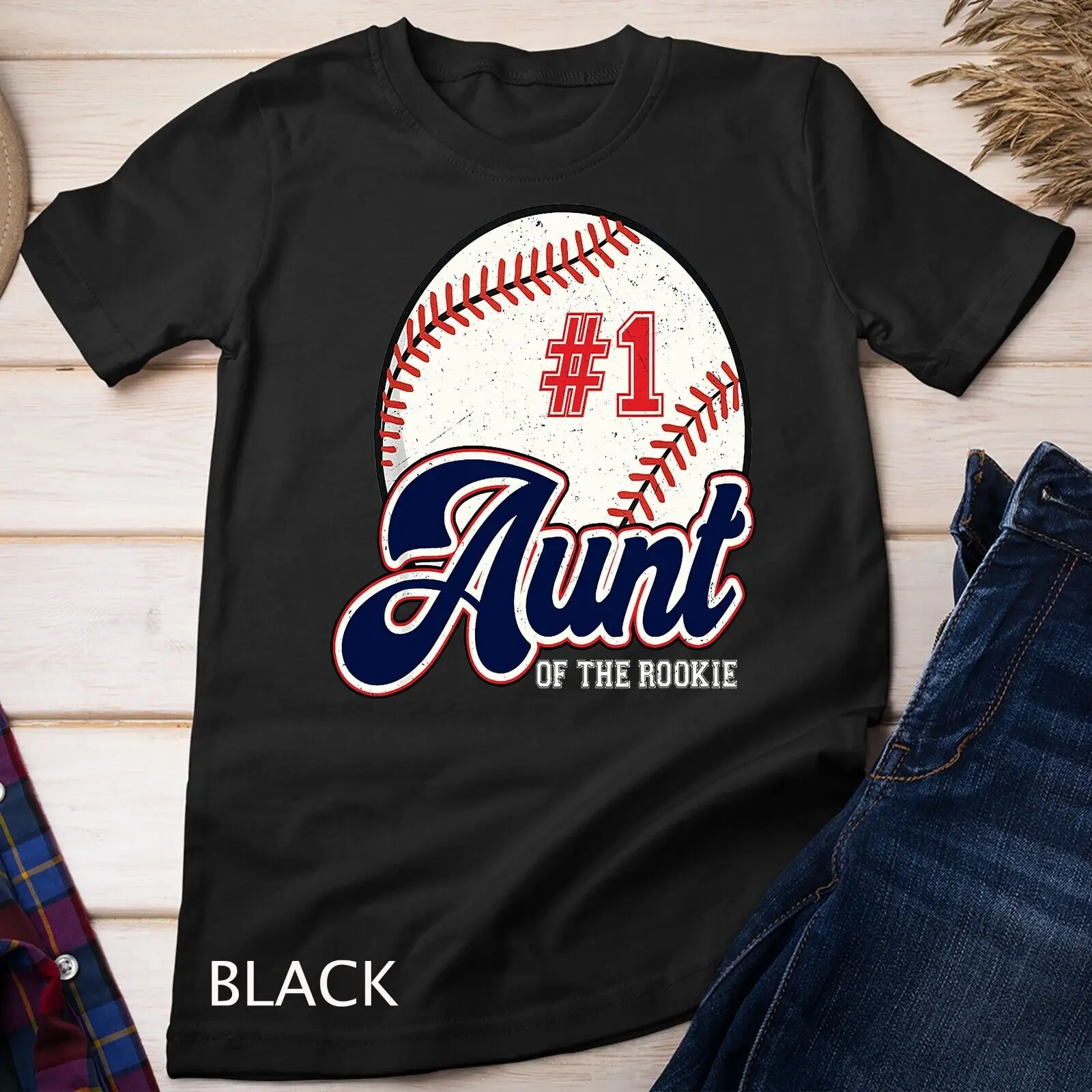 Aunt of the Rookie Shirt,Rookie of the Year Baseball Aunties Unisex T-shirt