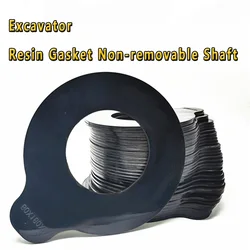 Circular Wear-resistant Rubber Gasket Excavator Resin Gasket Non-removable Shaft Boom Pad Bucket Pin Ultra-thin Gasket Parts