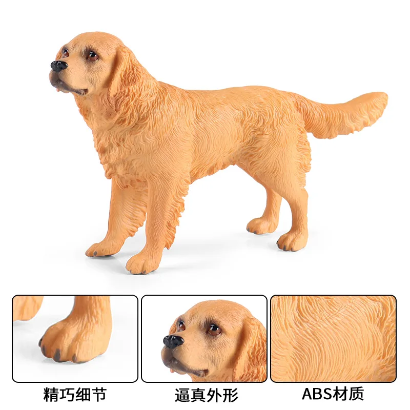 Realistic Golden Retriever Figurine for Home Decor and Collection of Realistic Animal Figurines  Office Decor