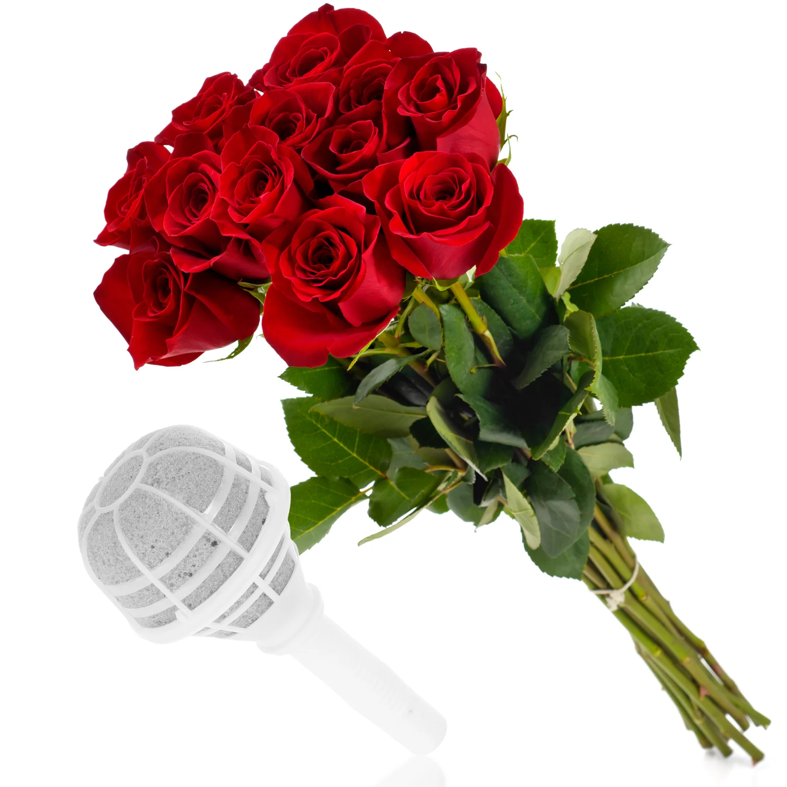 

4pcs Bridal Bouquet Holders Wedding Floral Handles Dried Flower Bases Resistant Compact Light Weight Diy Floral