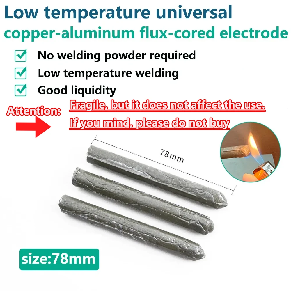 1/150Pc Easy Melt Low Temperature Welding Rod Stainless Steel Copper Iron Solder Rod for Soldering Aluminum Repairing Hole Agent