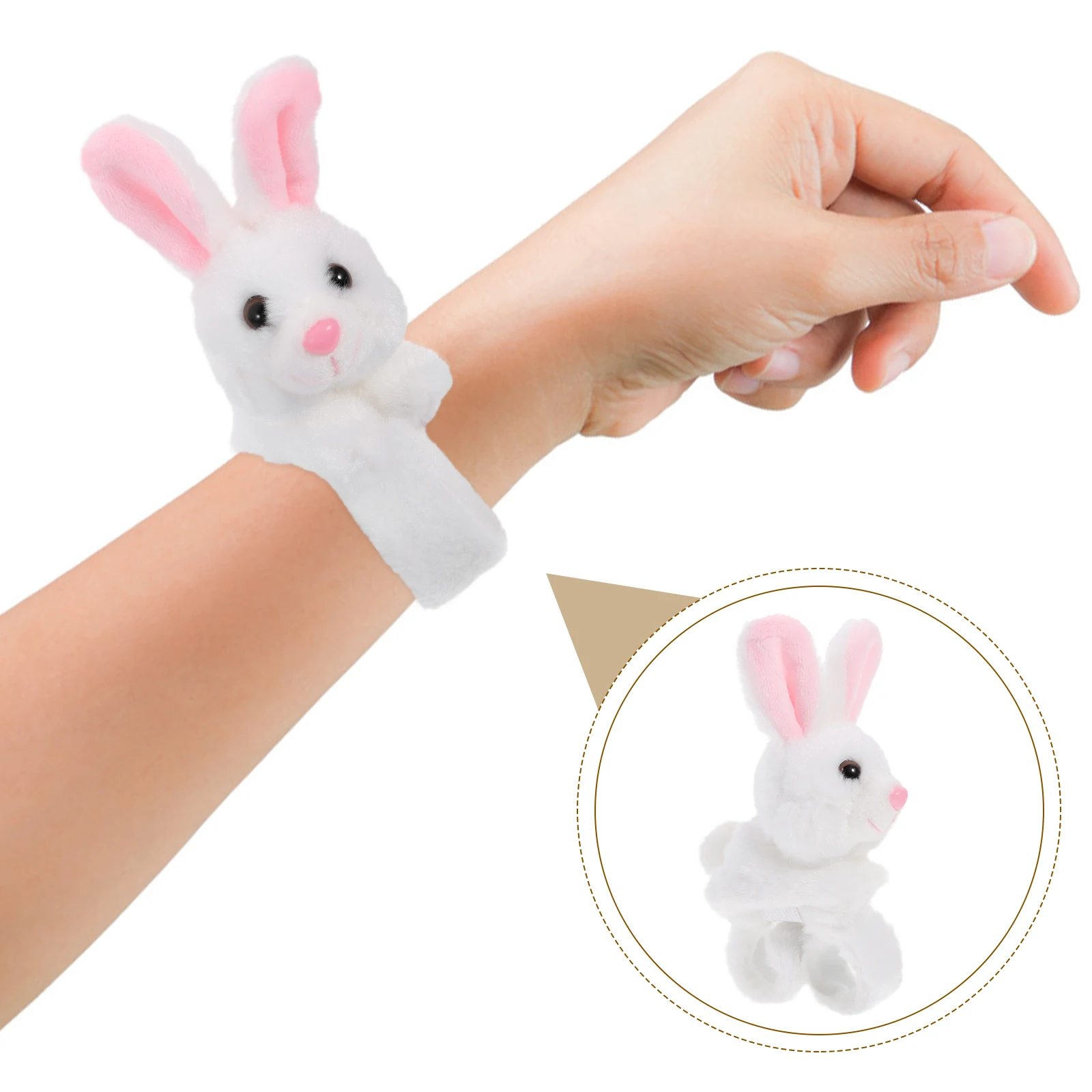 

1pc Animal Jungle Bracelet Animal Bracelets Slap Bracelet Slap Bracelets For Kids Theme Rabbit Wristband Cartoon Gifts Toys
