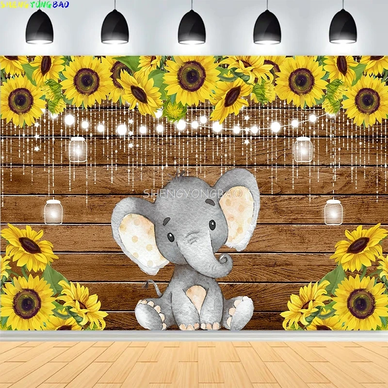 

Пол Baby Shower джунгли сафари тропический лес фон для фотосъемки новорожденных диких животных день рождения фото фон LJ-03