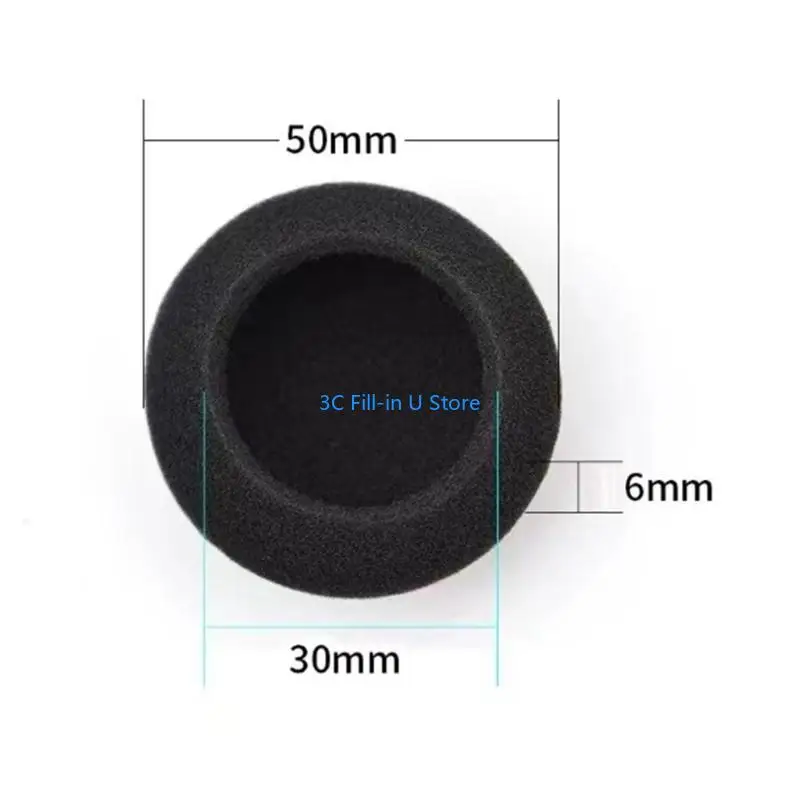 H330 H340 H600イヤホンのイヤカップ50x50mm耳クッション用G8TA耐久性イヤパド