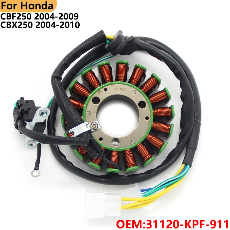 

Motorcycle Ignition Magneto Stator Coil For Honda CBF250 CBF 250 CBX250 CBX 250 CBX-250 CBF-250 31120-KPF-911