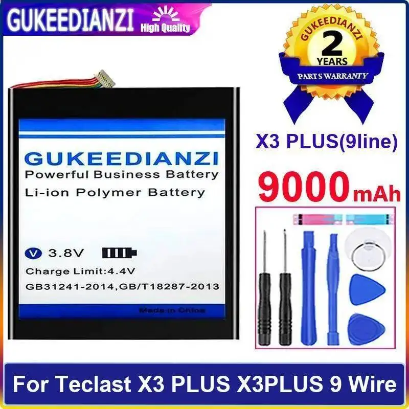 

Премиальная замена 9000 мАч для Teclast X3 Plus 9-проводной 9-линейный экологически чистый аккумулятор для планшета