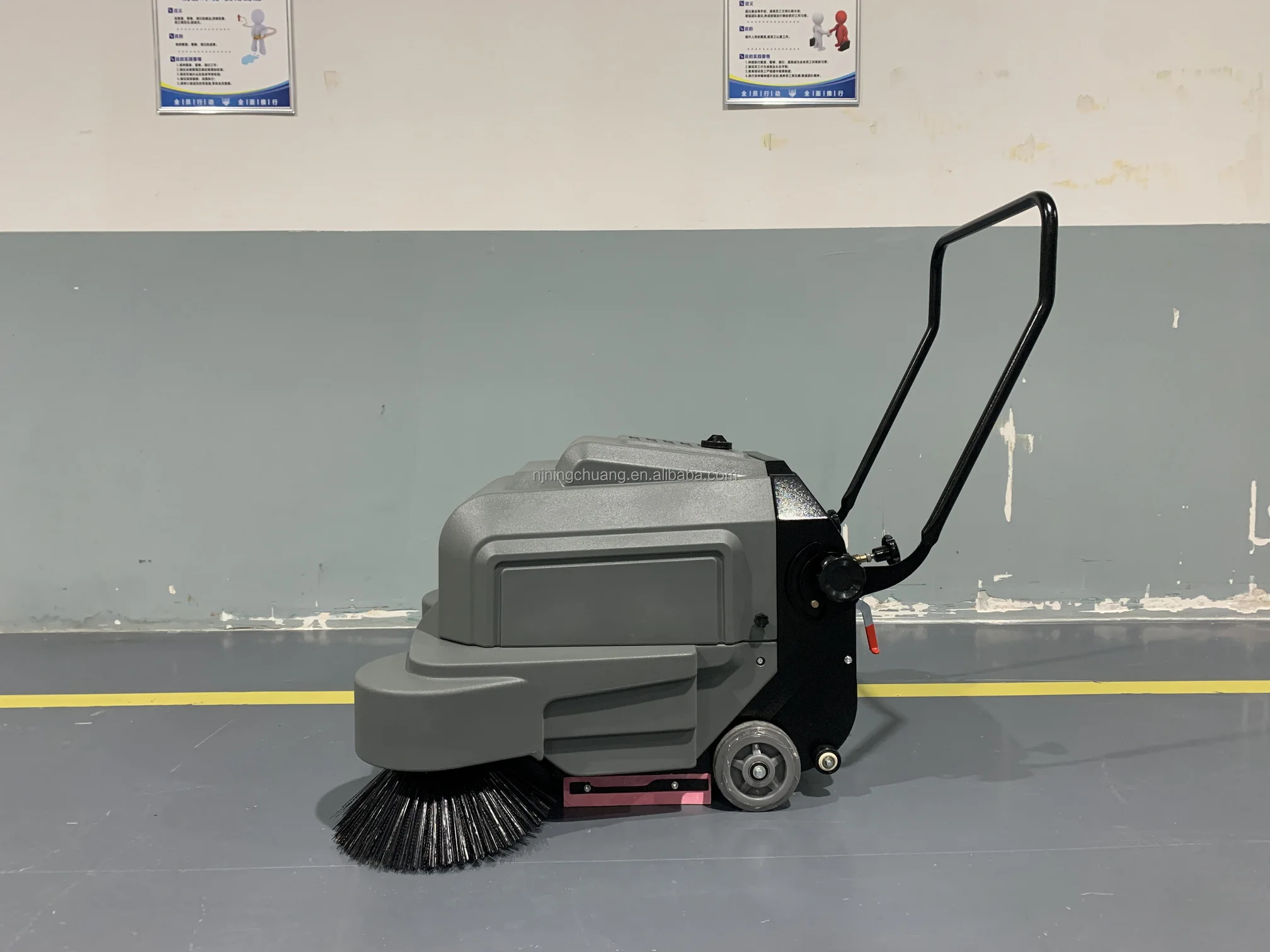S3 New Handheld Self-Propelled Battery-Powered Road Floor Sweeper Broom Concrete Floor Cleaning Machine Electric