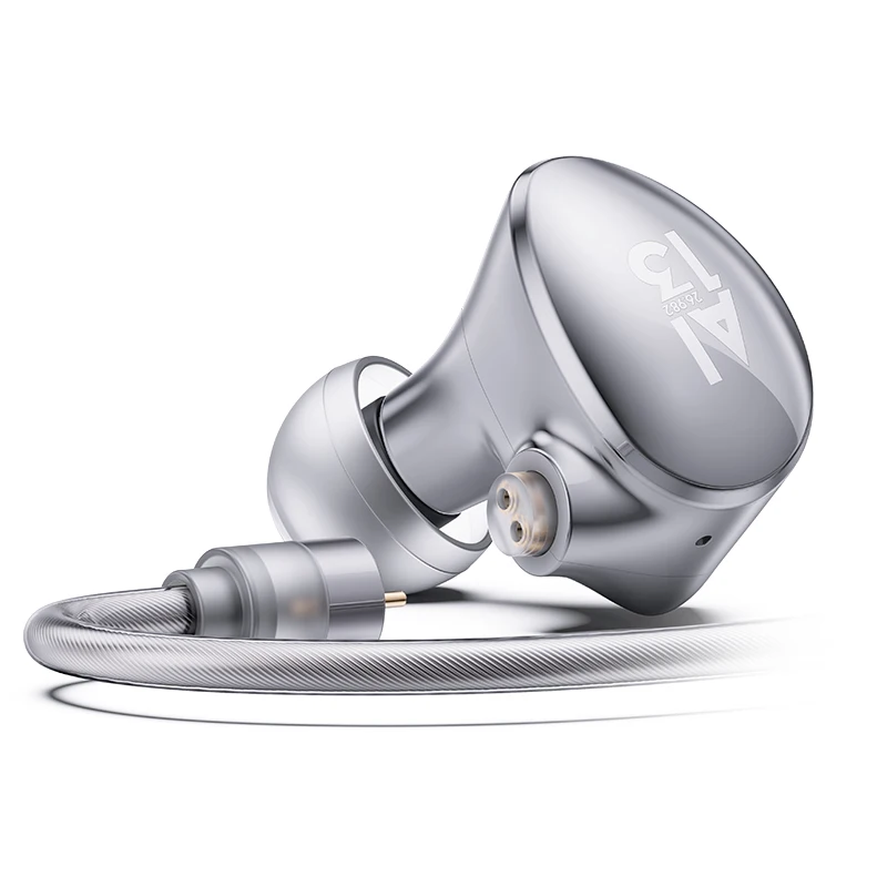 Whizzer HE03AL Plus oortelefoon 1DD + 2BA hybride drivers Triple-Range frequentie 0,78 2-pins 7N OCC-kabels met 6 paar oordopjes